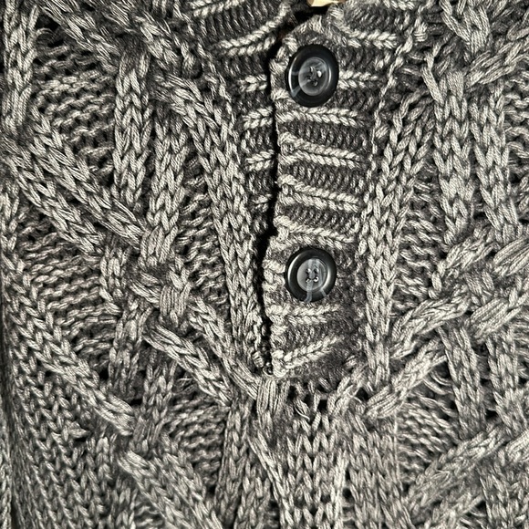 Gray Long Sleeve Knit Dress - Picture 2 of 7